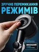 Массажная турбо лейка для душка, высокое давление, вращение 360°, водосберегающая, с фильтром, 3 режима, кнопка стоп - изображение 6