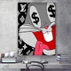 Картина на холсте для интерьера 50х70см - Bugs Bunny dollar eyes - изображение 4