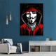 Картина на холсте для интерьера 50х70см - Anonymous in red - изображение 4