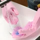 Силиконовые перчатки со щеткой CleansGlove, розовые - изображение 3