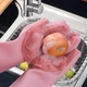 Силиконовые перчатки со щеткой CleansGlove, розовые - изображение 4
