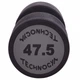 Гантель цільна професійна TECHNOGYM (1шт) 47,5 кг (поліуретанове покриття, вага 47,5 кг) (LN-1254-47_5) - зображення 3