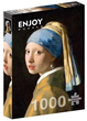 Puzzle Enjoy Dziewczyna z perłą Johannes Vermeer 68 x 48 cm 1000 elementów (5949194011643) - obraz 1