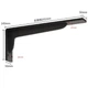 Потужний кронштейн для поличок на стіну Jinrongda Bracket-L 29.2cm (Чорний) - зображення 2