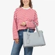 Сумка женская кожаная тоут большая Regina Notte Tote 8066 Серый - изображение 2