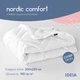 Одеяло летнее 200х220 см NORDIC IDEIA евро антиаллергенное легкое для лета белая - изображение 4
