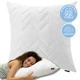 Подушка NORDIC COMFORT IDEIA 70х70 см чехол стеганный антиаллергенное волокно белая - изображение 1