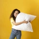 Подушка NORDIC COMFORT IDEIA 70х70 см чехол стеганный антиаллергенное волокно белая - изображение 7