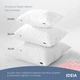 Подушка NORDIC COMFORT+ IDEIA 70х70 см чехол стеганный с молнией антиаллергенное волокно белая - изображение 8