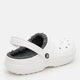 Жіночі крокси утеплені Crocs Classic Lined Clog 203591-10M 38-39 (M6/W8) Білі (0191448251410) - зображення 4