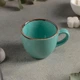 Кофейная чашка с блюдцем Porland Seasons 80 мл, бирюзовая, фарфор (212109 T) - изображение 5