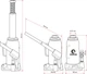 Домкрат гидравлический Intertool 3 т 194-372 мм в кейсе одноштоковый бутылочный вертикальный автомобильный (000016018) - изображение 3