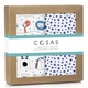 Набор пеленок Cosas M&G ANIMALS Бязь 80x100 см 2 шт (4822052074633) - изображение 1
