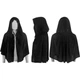 Плащ оксамит короткий Seta Decor 15-722BLK-S One Size Чорний - зображення 3