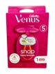 Станок для гоління Venus Snap Extra Smooth з 1 змінним картриджем 5 лез + футляр - зображення 1