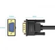 Кабель для передачі даних Vention VGA Male - Male 3м Чорний (DAEBI) - зображення 4