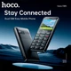Мобільний телефон HOCO 1385 Dual SIM easy Mobile Phone with Camera and Assistance Button |18h call, 566h standby| чорний - зображення 7