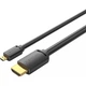 Кабель для передачи данных Vention Micro-HDMI - HDMI v2.0 M - M 1.5м Черный (AGIBG) - изображение 2
