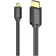 Кабель для передачи данных Vention Micro-HDMI - HDMI v2.0 M - M 1.5м Черный (AGIBG) - изображение 3