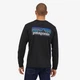 Лонгслив Patagonia Long-Sleeved P-6 Logo Responsibili-Tee Black BLK38518 M - изображение 3