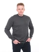 Свитер мужской серый тонкий однотонный 100-4-2 XL - изображение 1