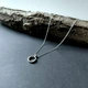Серебряное колье с фианитами, вес изделия 6,13 гр (2160151) - изображение 3