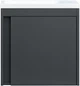 Тумба подвесная DEVIT Small 50 c умывальником 063050A антрацит - изображение 2