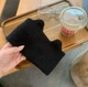 Повязка на голову теплая вязаная "Кошка" с ушками Черный, WUKE One size - изображение 1