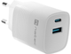 Мережевий зарядний пристрій NATEC Ribera GaN USB-A + USB-C 30W PD 3.0 QC3.0 White (NUC-2140) - зображення 4