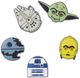 Przypinki jibbitz Crocs Star Wars 10012077 5 szt Wielokolorowe (0196265373406) - obraz 1