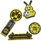 Przypinki do butów Crocs Jibbitz BVB 5 szt Czarny/Żółty (196265483174) - obraz 1