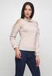 Женская блузка с вырезами на плечах Подіум 21260-BEIGE XXL Бежевый - изображение 1