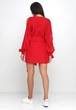 Женский костюм-двойка с шортами и ассиметричной блузой Подіум 25862-RED L Красный - изображение 2