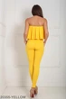 Жіночий комбінезон Подіум Marie 20355-YELLOW XS Жовтий - зображення 3