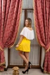 Жіноча спідниця Подіум Roberta 12379-YELLOW XS Жовтий - зображення 2