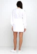 Женский костюм-двойка с шортами и ассиметричной блузой Подіум 25862-WHITE XXL Белый - изображение 3
