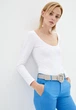 Боди с рукавами Подіум Ashley 27563-WHITE M Белый - изображение 2