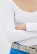 Боди с рукавами Подіум Ashley 27563-WHITE M Белый - изображение 5