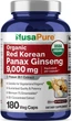 Красный корейский женьшень премиум-класса NusaPure Red Korean Panax Ginseng 180 капсул - изображение 1