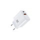 Сетевое зарядное устройство REMAX RP-U82-EU с быстрой зарядкой PD30W+QC3.0 USB / Type-C White - изображение 1