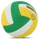 М'яч волейбольний HARD TOUCH VB-4388 №5 PU жовтий-зелений-білий - зображення 3