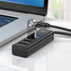 USB-концентратор Hoco HB25 Easy mix 4-in-1 converter(Type-C to USB3.0+USB2.0*3) Black - изображение 3