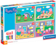 Puzzle Clementoni Super Kolor Peppa Pig 4 w 1 (8005125215164) - obraz 1