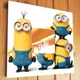 Зеркало декоративное с героями мультфильма "Миньоны. Minions" украшение интерьера для детской комнаты, спальни, игровой - изображение 1