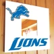 Зеркало "Detroit Lions" американский футбол NFL команды, для фанатов НФЛ, подарок для спальни, спорт клуба, бара - изображение 1