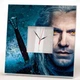 Часы "Ведьмак Геральт. The Witcher" герой сериала, украшение интерьера спальни, подарок фанату кино - изображение 1