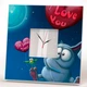 Часы с зеркалом "I Love You. Я тебя люблю" День Валентина подарок для девушки, мамы, бабушки - изображение 1