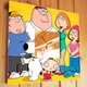 Часы "Семья Гриффины. Family Guy" украшение интерьера спальни, кафе, игровой комнаты, офиса - изображение 2