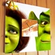 Стильные часы "Шрек. Shrek" герои любимого мультфильма, украшение для детской комнаты, спальни - изображение 2