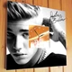 Годинник з фото «Співак Джастін Бібер. Justin Bieber» для фанатів поп-музики, прикраса інтер'єру в спальню, кафе - зображення 2